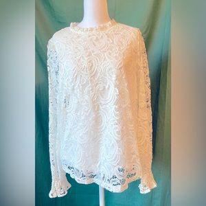 NWT Adrianna Papell lace top